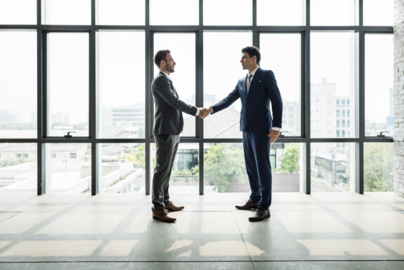 Businessman Handshake Corporate Colleagues Concept